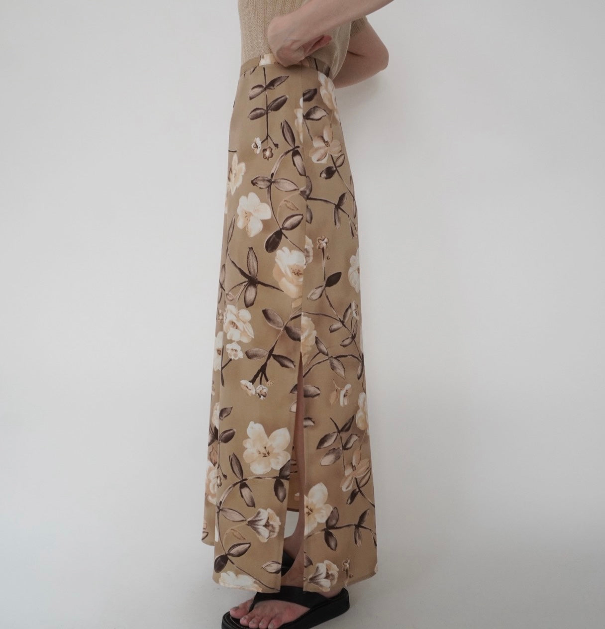90s Floral Print Skirt Made in USA