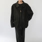 90s Leather × Nylon Jacket