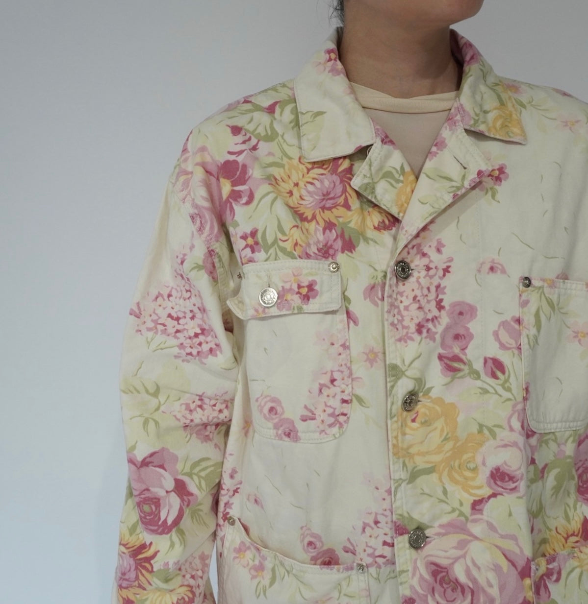 90s " Ralph Lauren" Flower Pattern Jacket