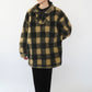90s EURO Plaid Fleece Top
