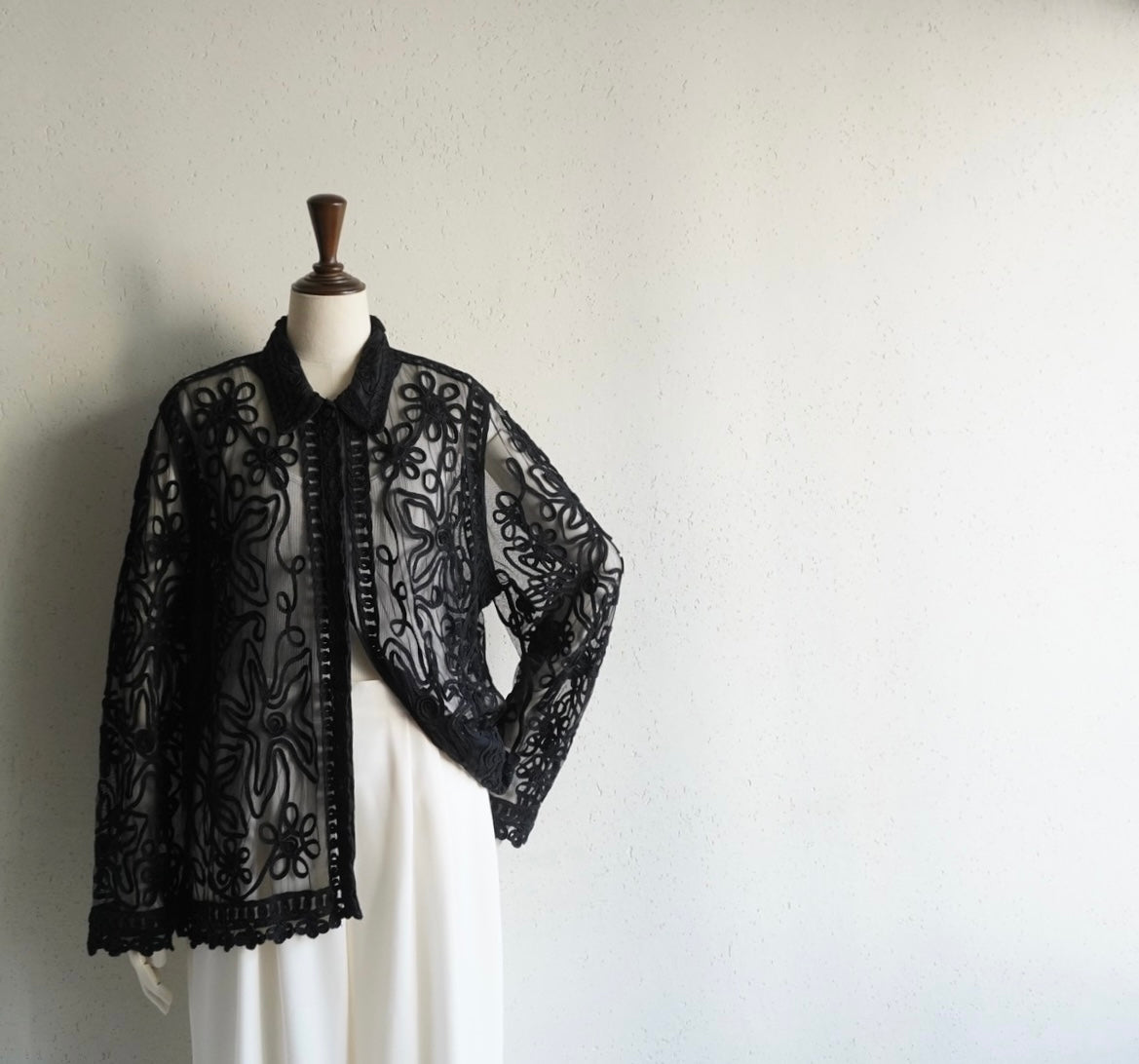 90s Cord Lace Shirt,Jacket