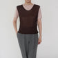 90s Brown Sleeveless Top Made in Italy