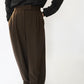 90s Wool Striped Wide Pants Made in USA Dead Stock