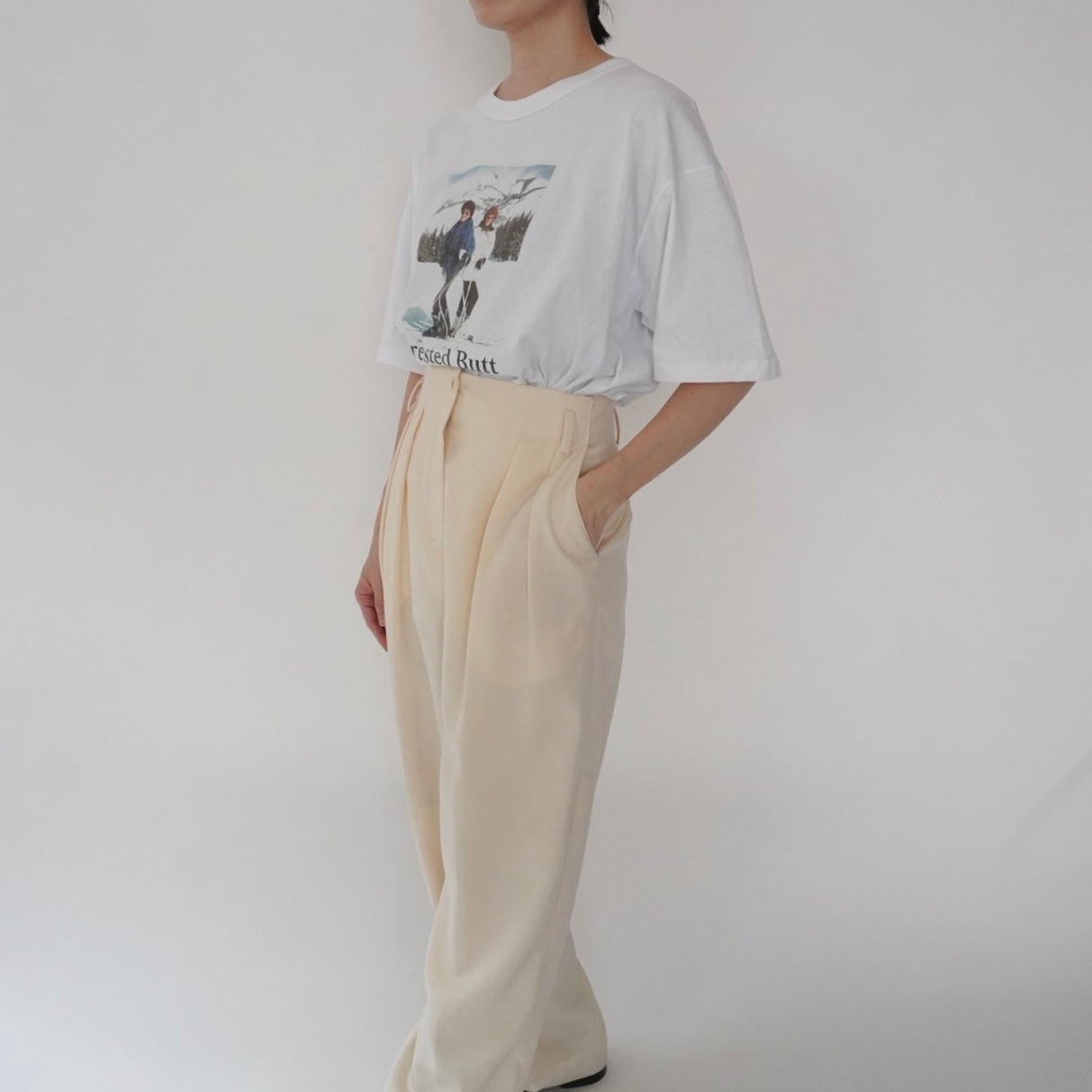 90s Photo Printed T-shirt Made in USA