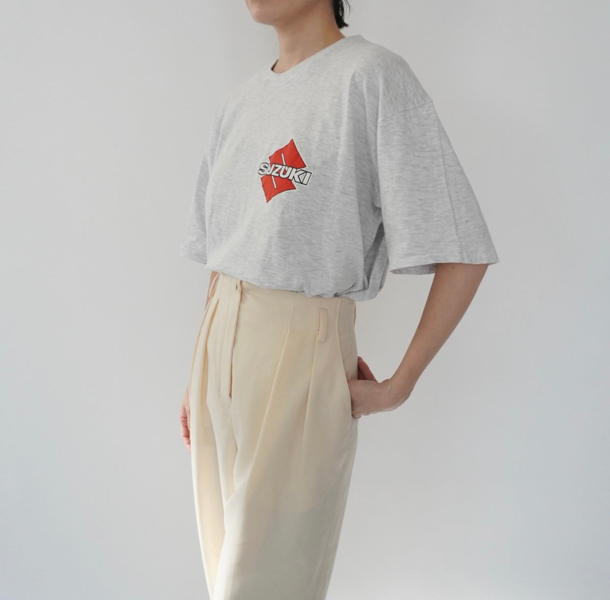 90s "SUZUKI" Printed T-shirt