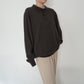 Brown Knit Top