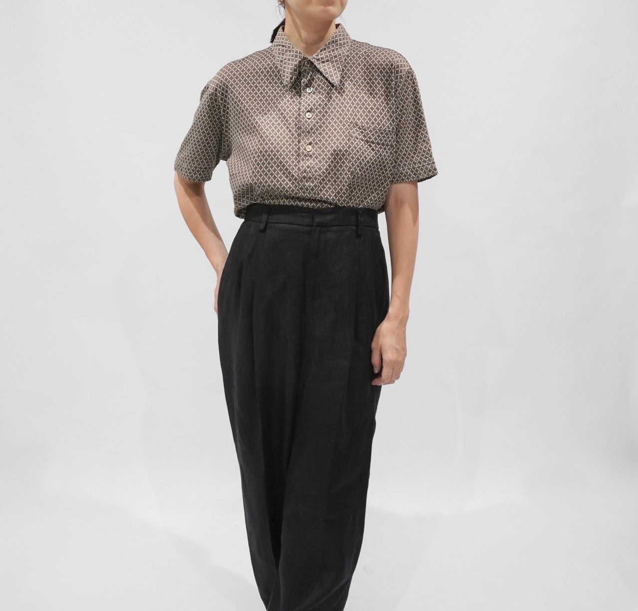 90s Pattern Top Made in Italy