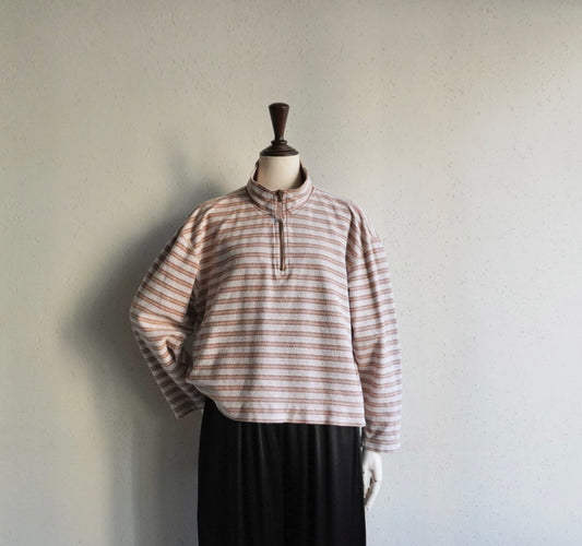 90s Striped Cotton Top