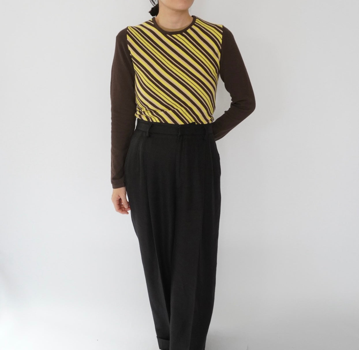 90s Italy Striped Top