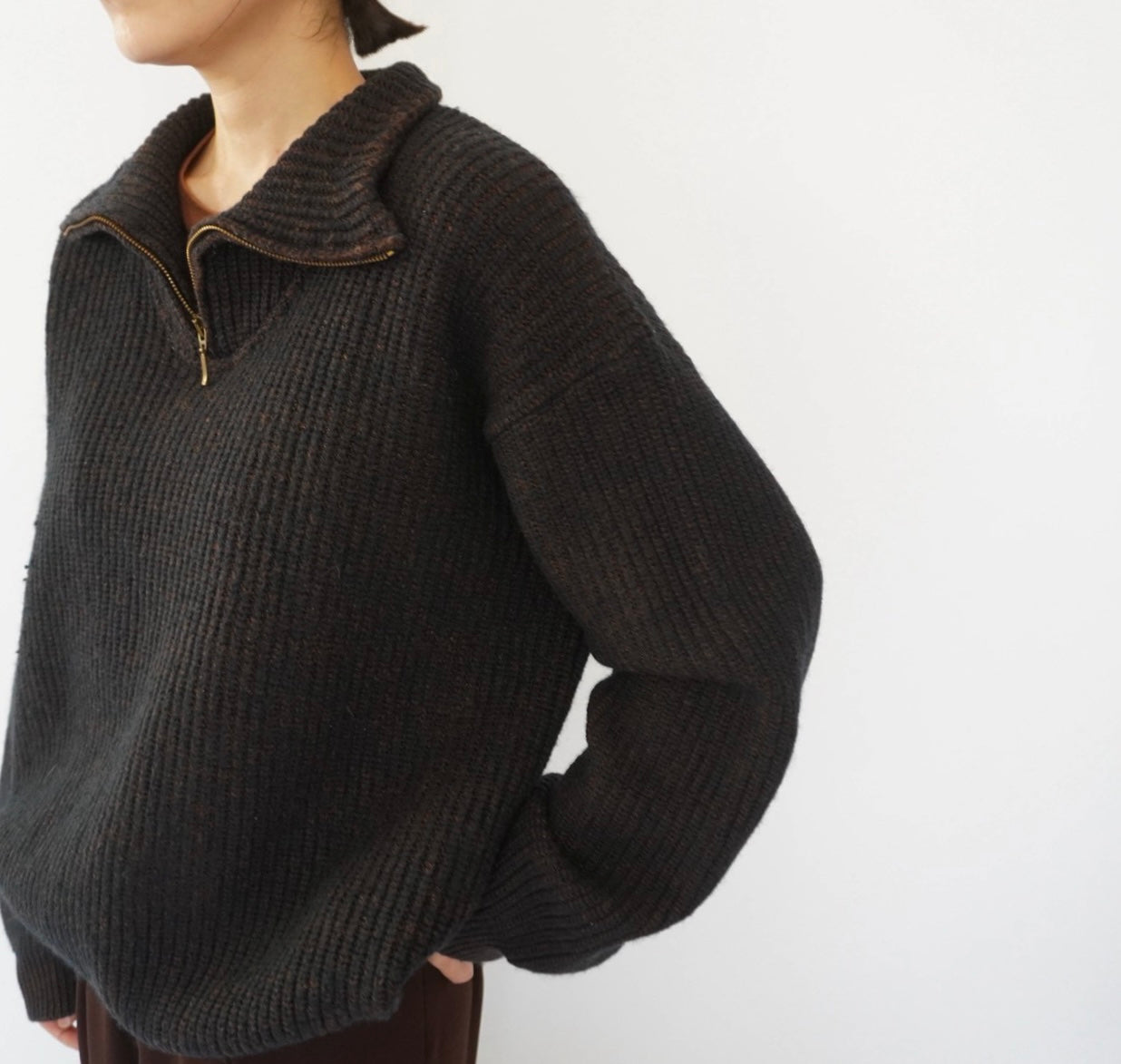 90s Half Zip Knit Made in Italy