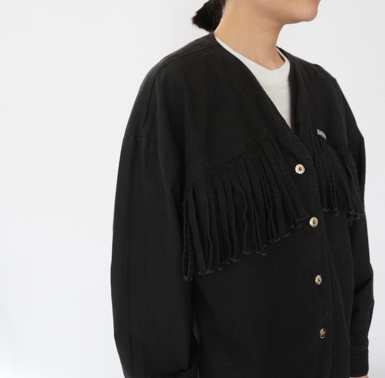 90s Fringe Design Blouse