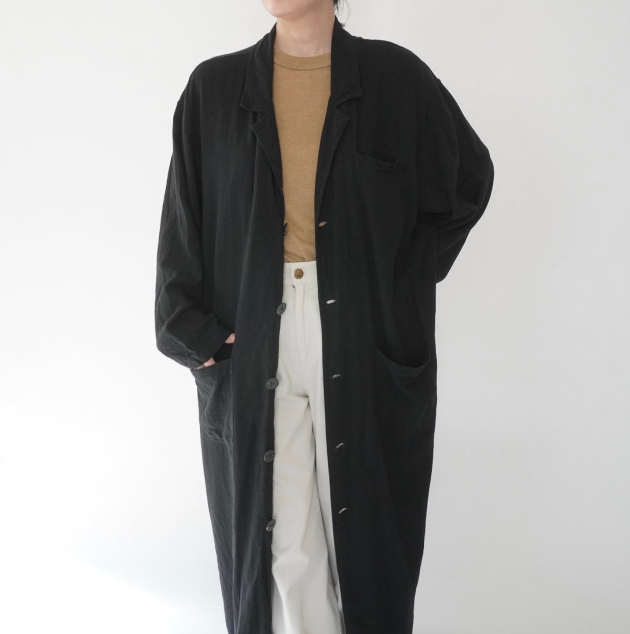 90s Linen Coat
