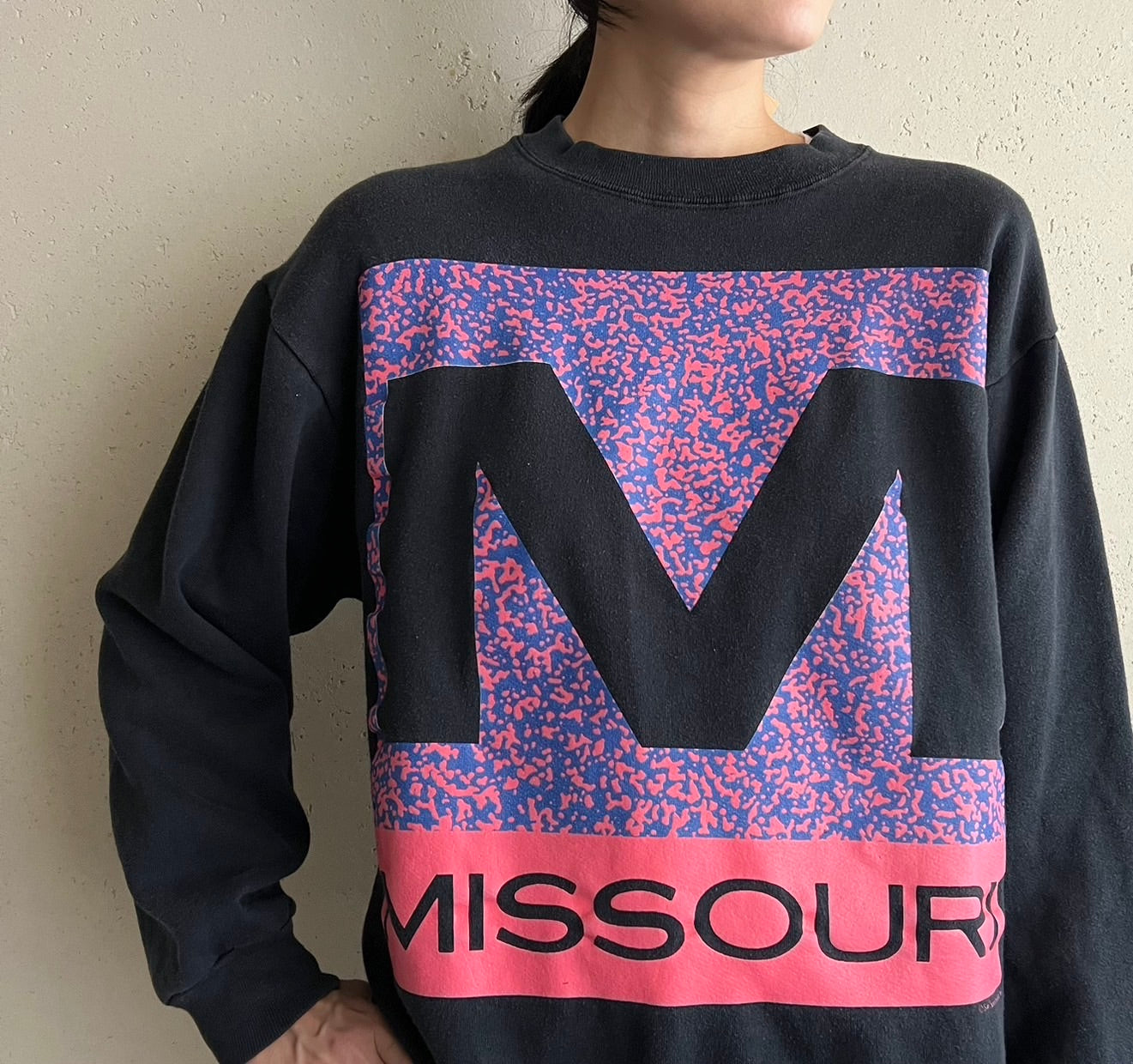 90s Printed Sweater Made in USA