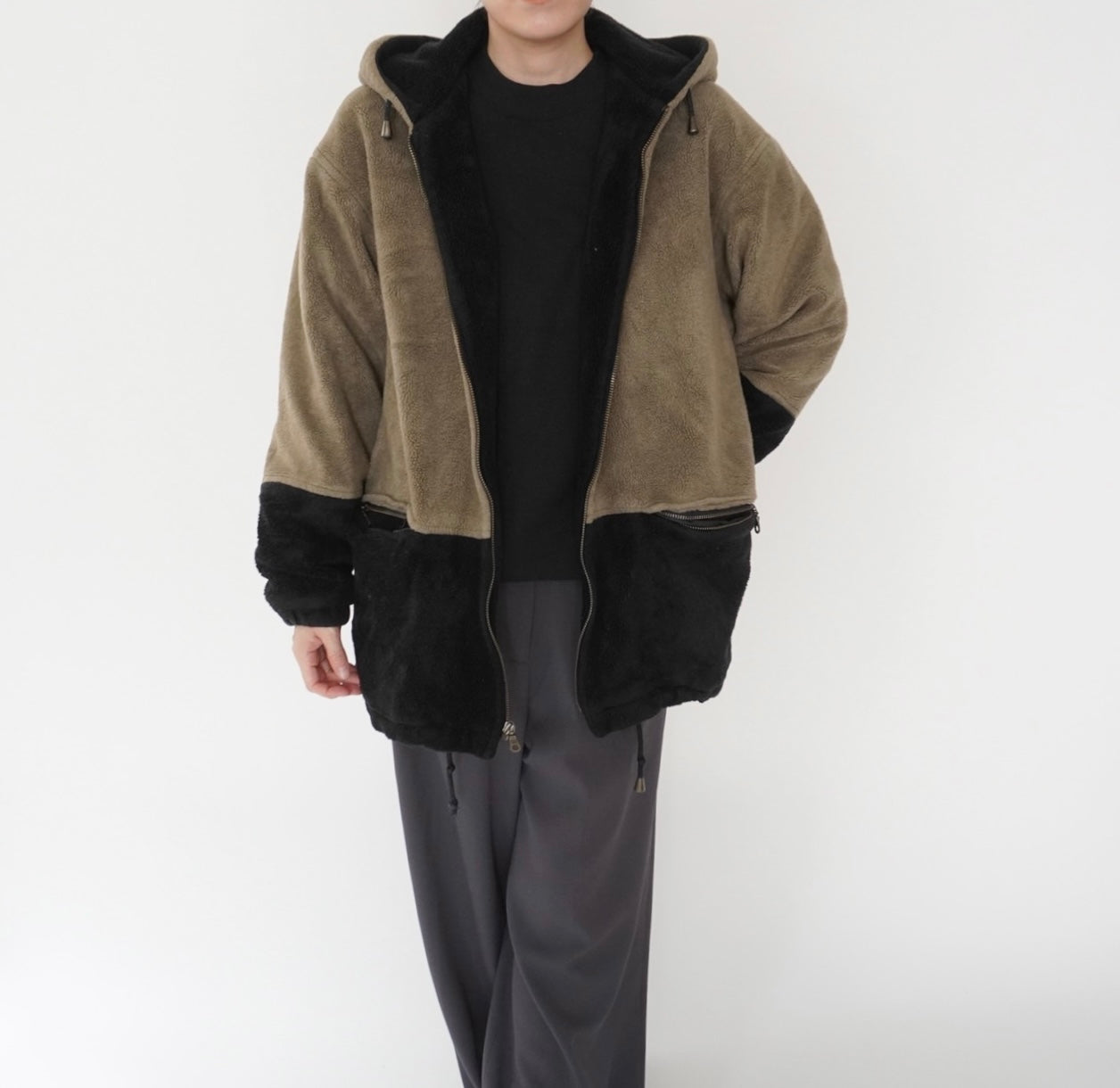 90s Two Tone Fleece Jacket
