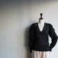 80s Black Design Knit