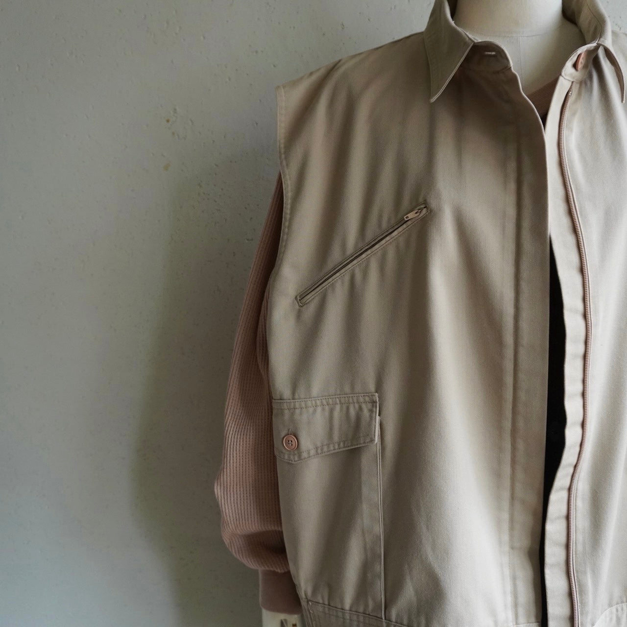 90s Zip Boxy Vest