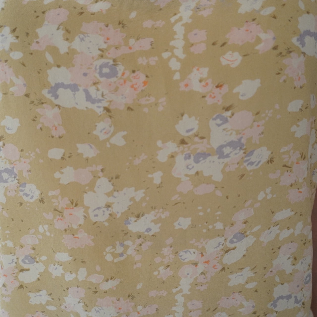 90s Floral Print Silk Top