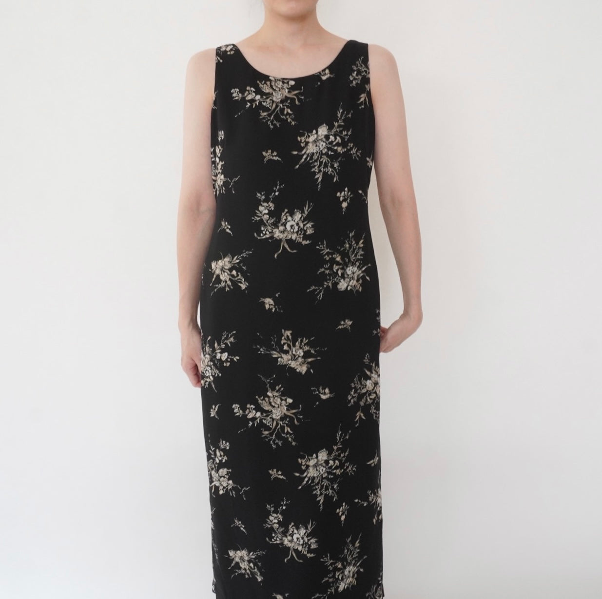 90s Floral Print Dress