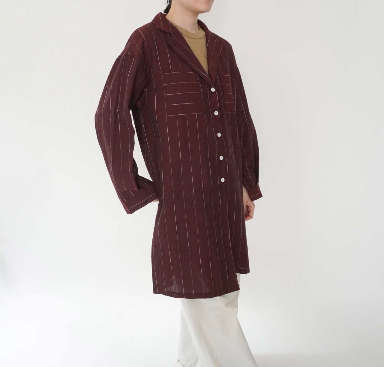 90s Striped Long shirt