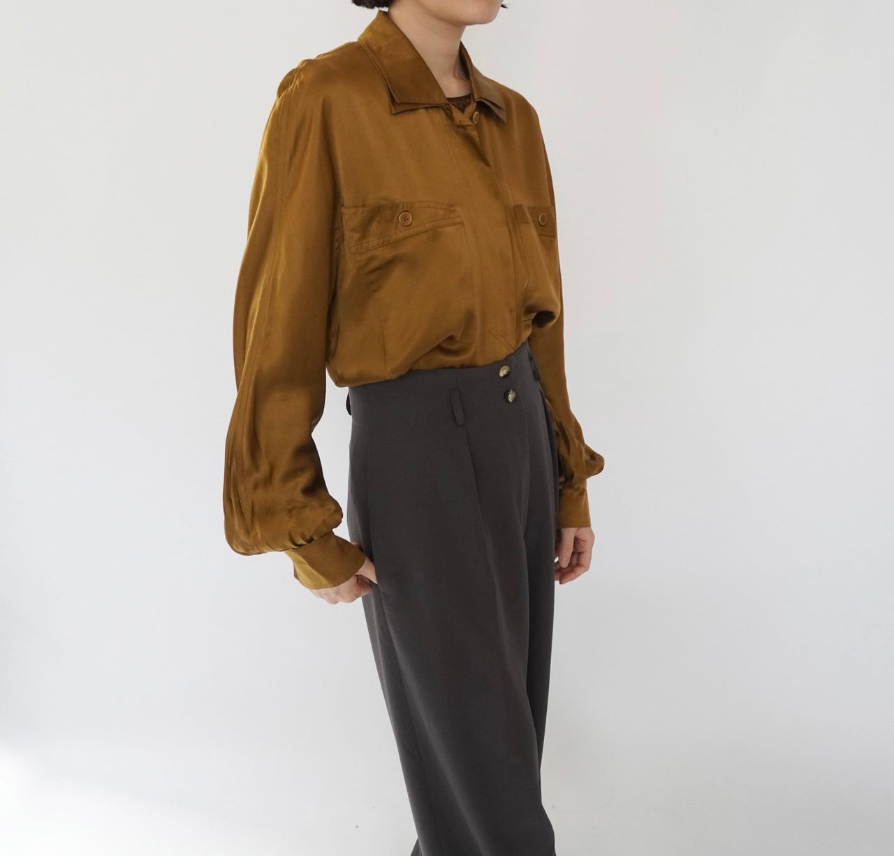 80s "ESCADA" Silk Shirt Made in Italy