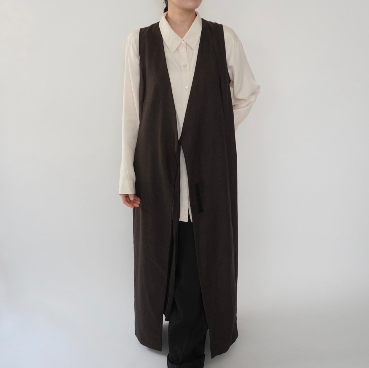 80s Sleeveless Wrap Dress