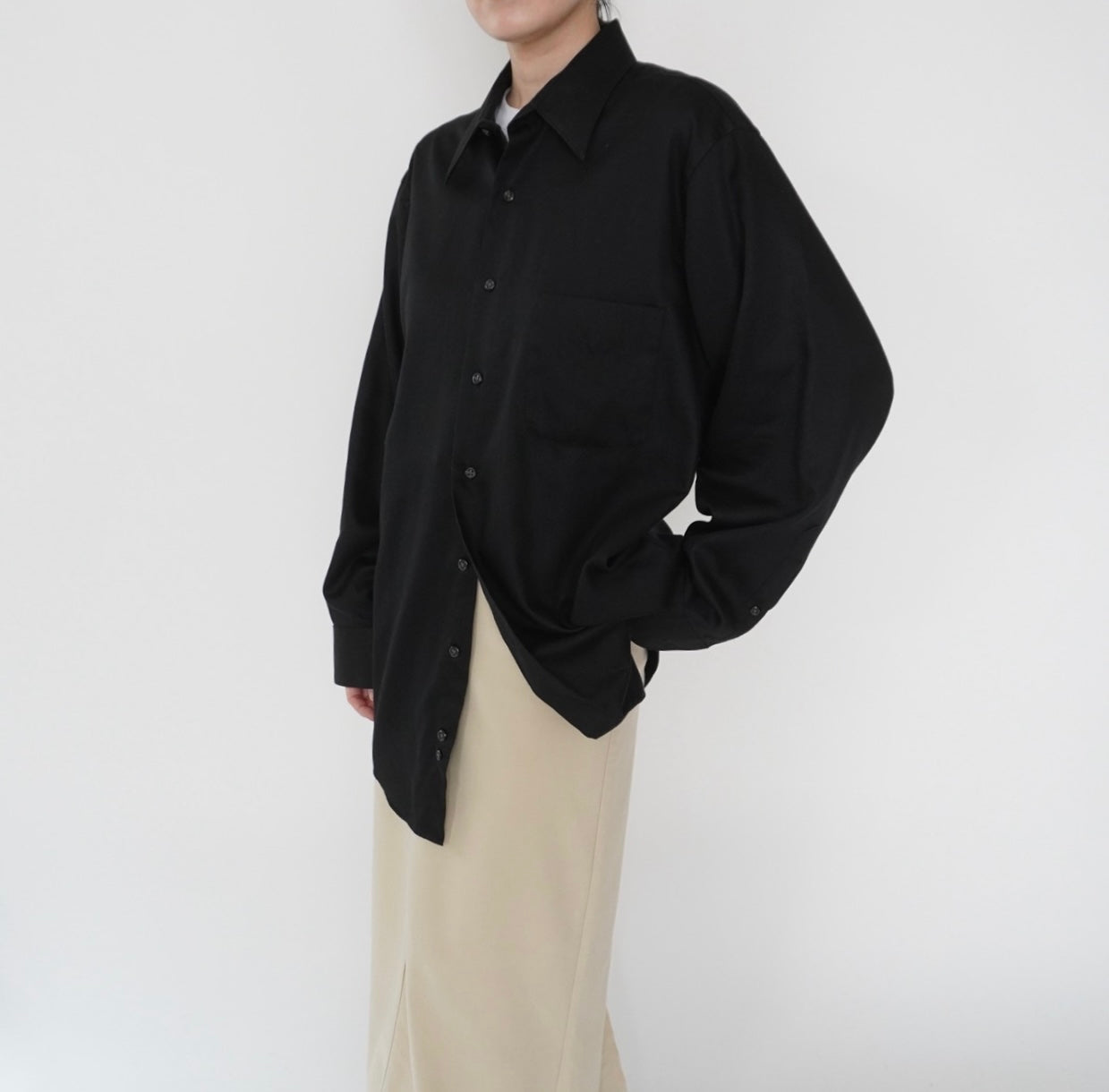"Geoffrey Beene" Black Shirt