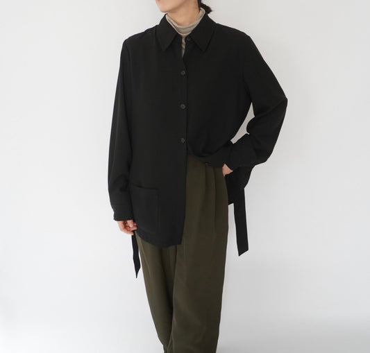 90s Belted Shirt Jacket