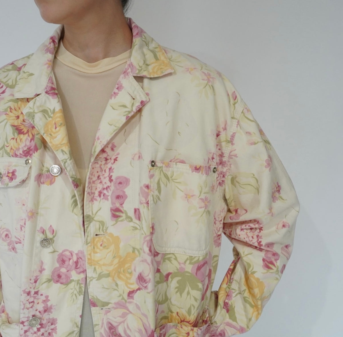 90s " Ralph Lauren" Flower Pattern Jacket