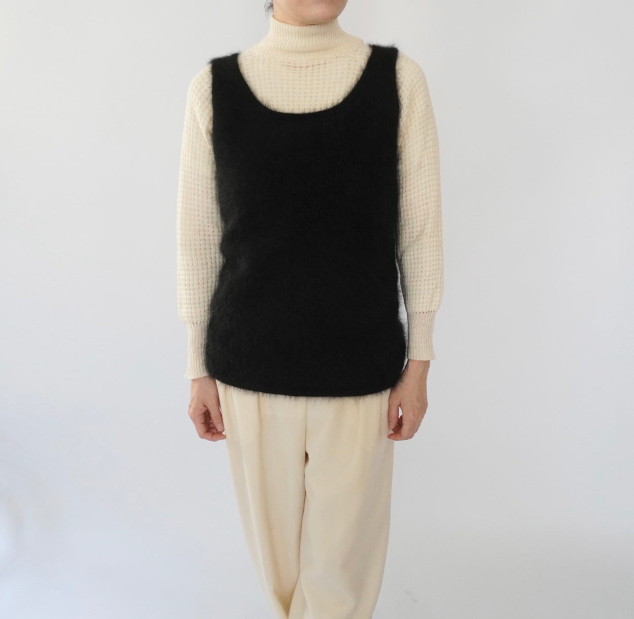 90s Angora Sleeveless Knit Top