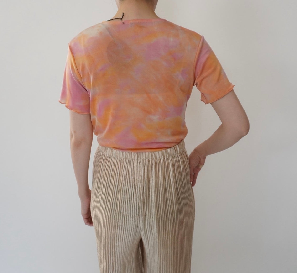 90s Tie Dye Top Made in Italy Dead Stock