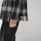 90s Shadow Plaid Fringe Shirt,Jacket Made in USA