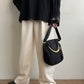 40s,50s Suede Bag Made in France