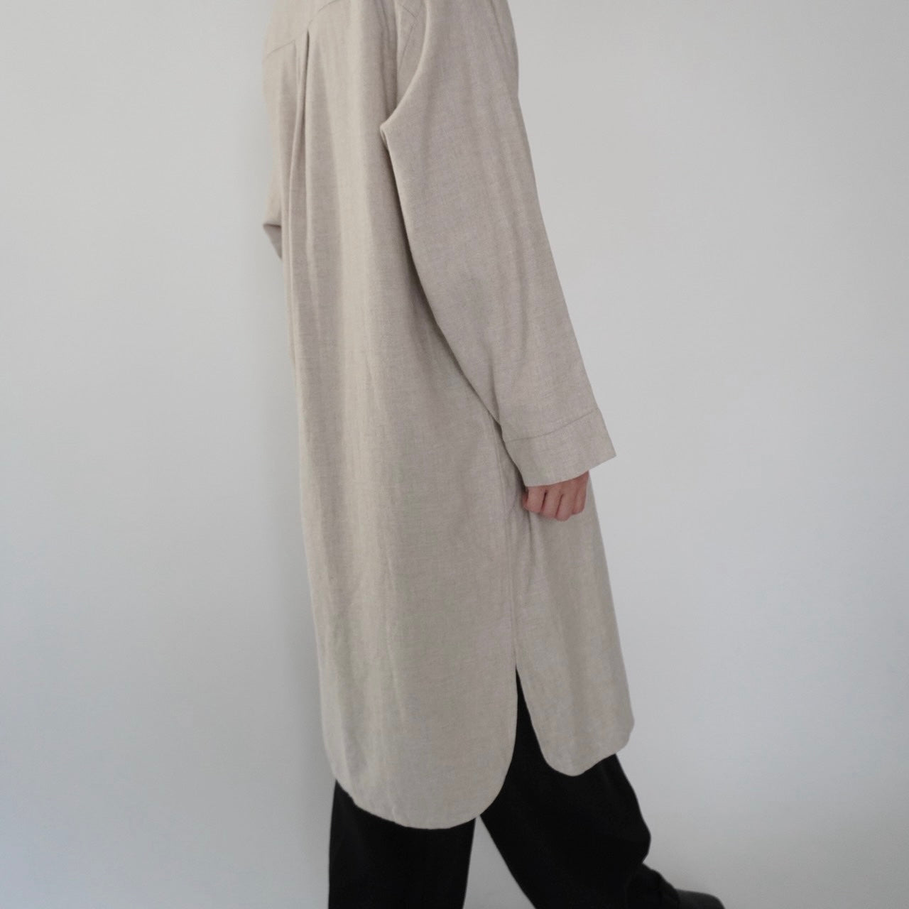 90s ”L.tavernier” Cotton Long Shirt Made in France