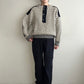 80s Black x White Knit Made in  Norway