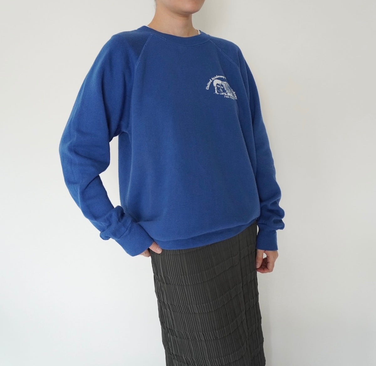 80s Printed Sweater Made in USA