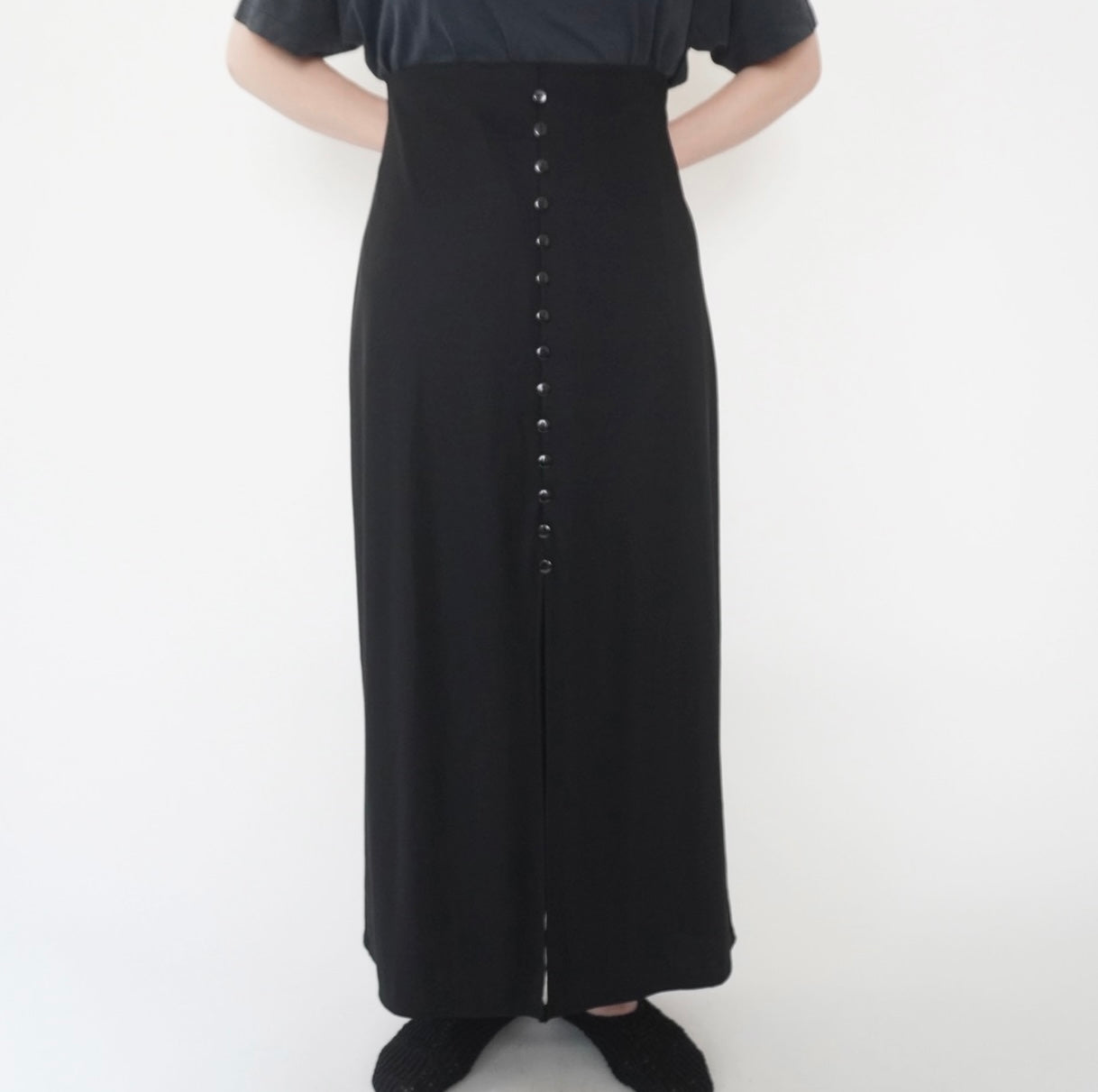 90s Black Skirt Made in USA