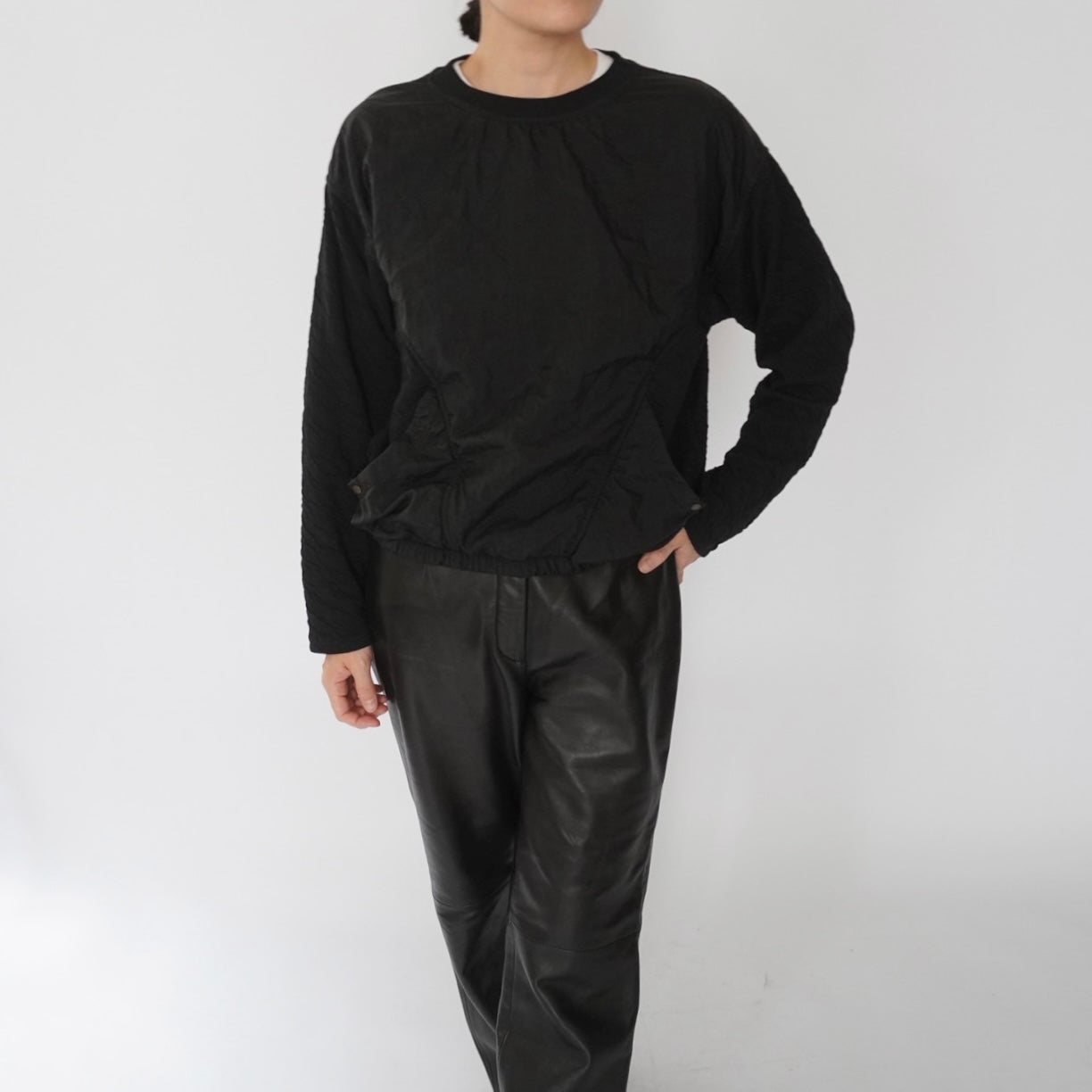 90s Nylon×Cotton Top