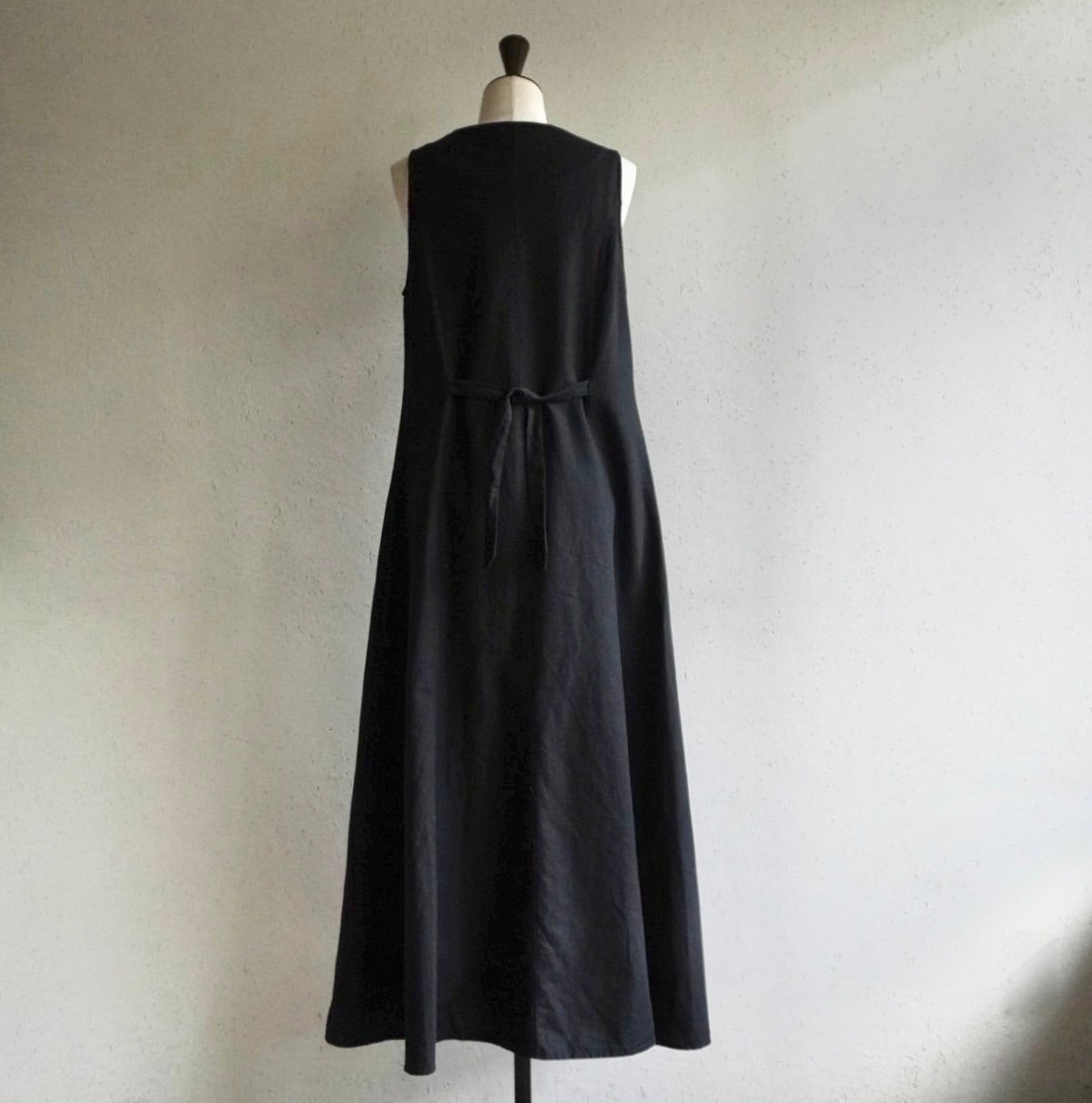 90s EURO Black Sleeveless Dress