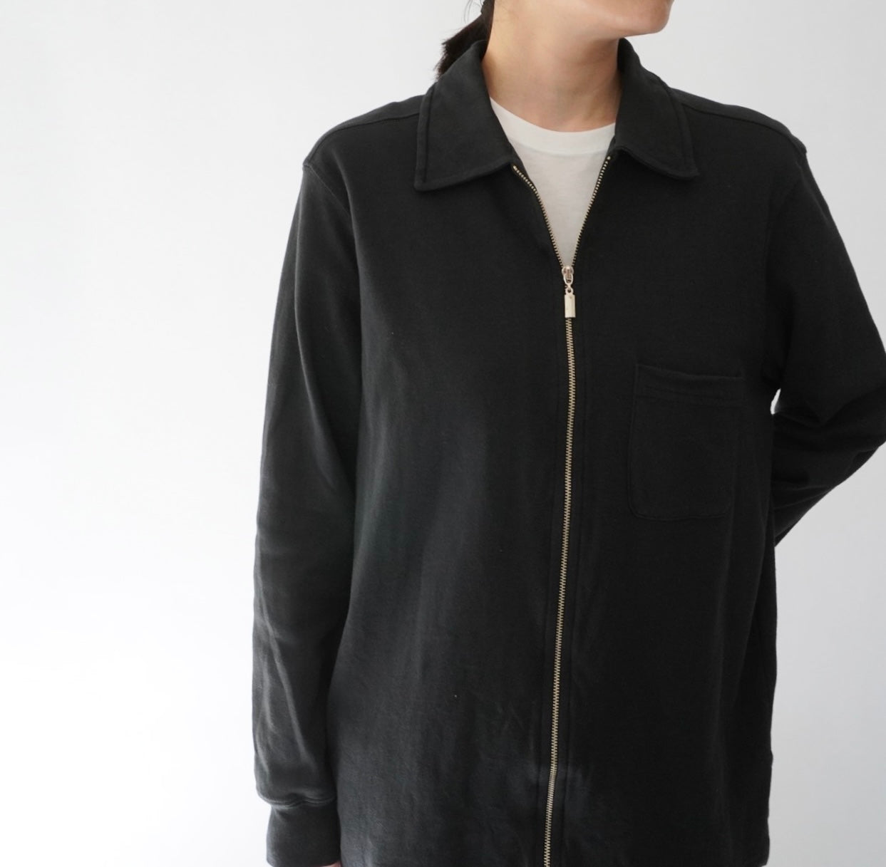 90s Zip Sweater Shirt