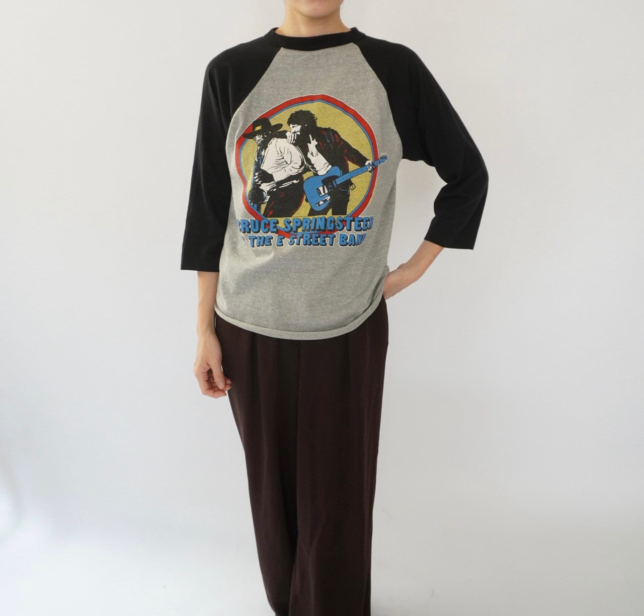 80s "BRUCE SPRINGSTEEN" Raglan T-shirt　