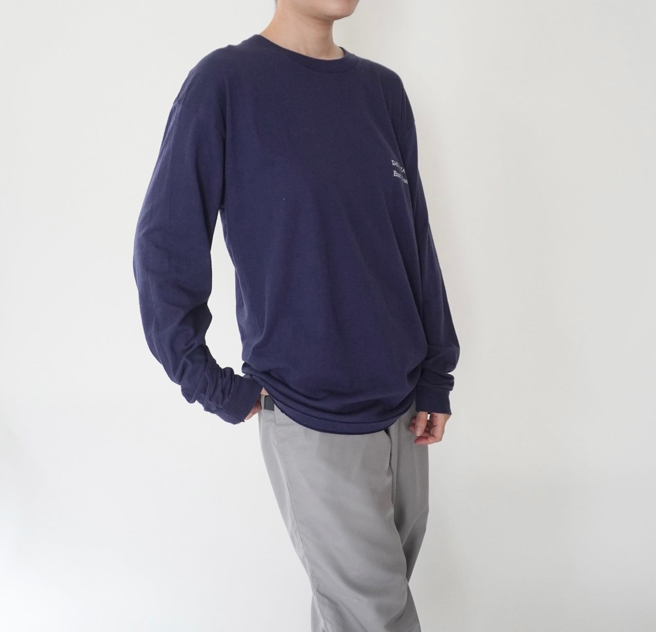 80s Printed Long T-shirt Made in USA