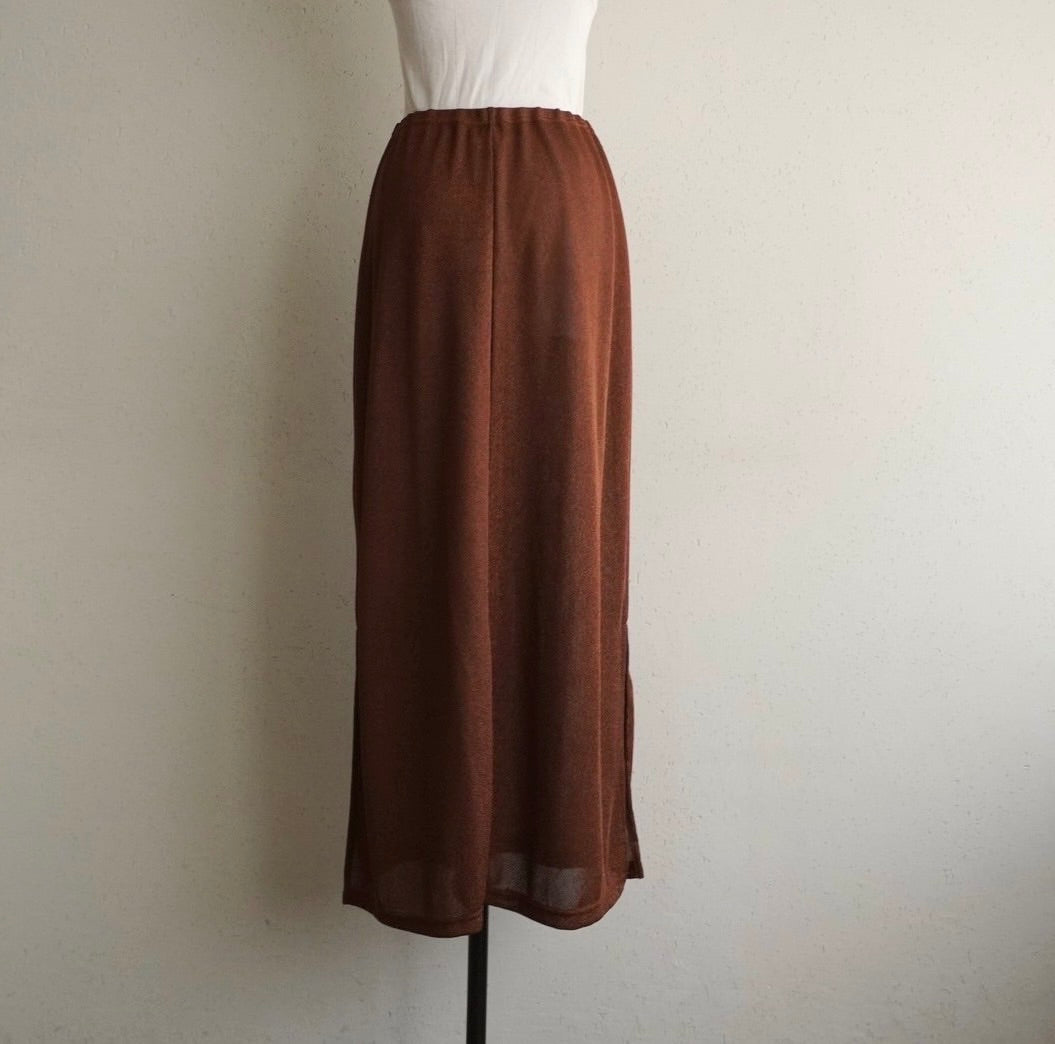 90s Brown Skirt Made in USA