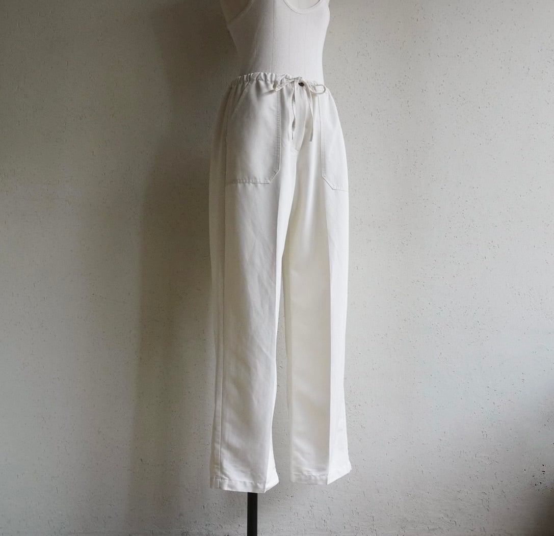 Ivory Rayon Pants