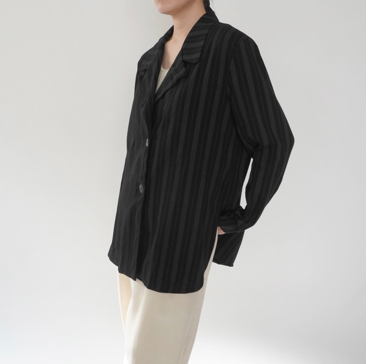 90s Striped Shirt,Jacket