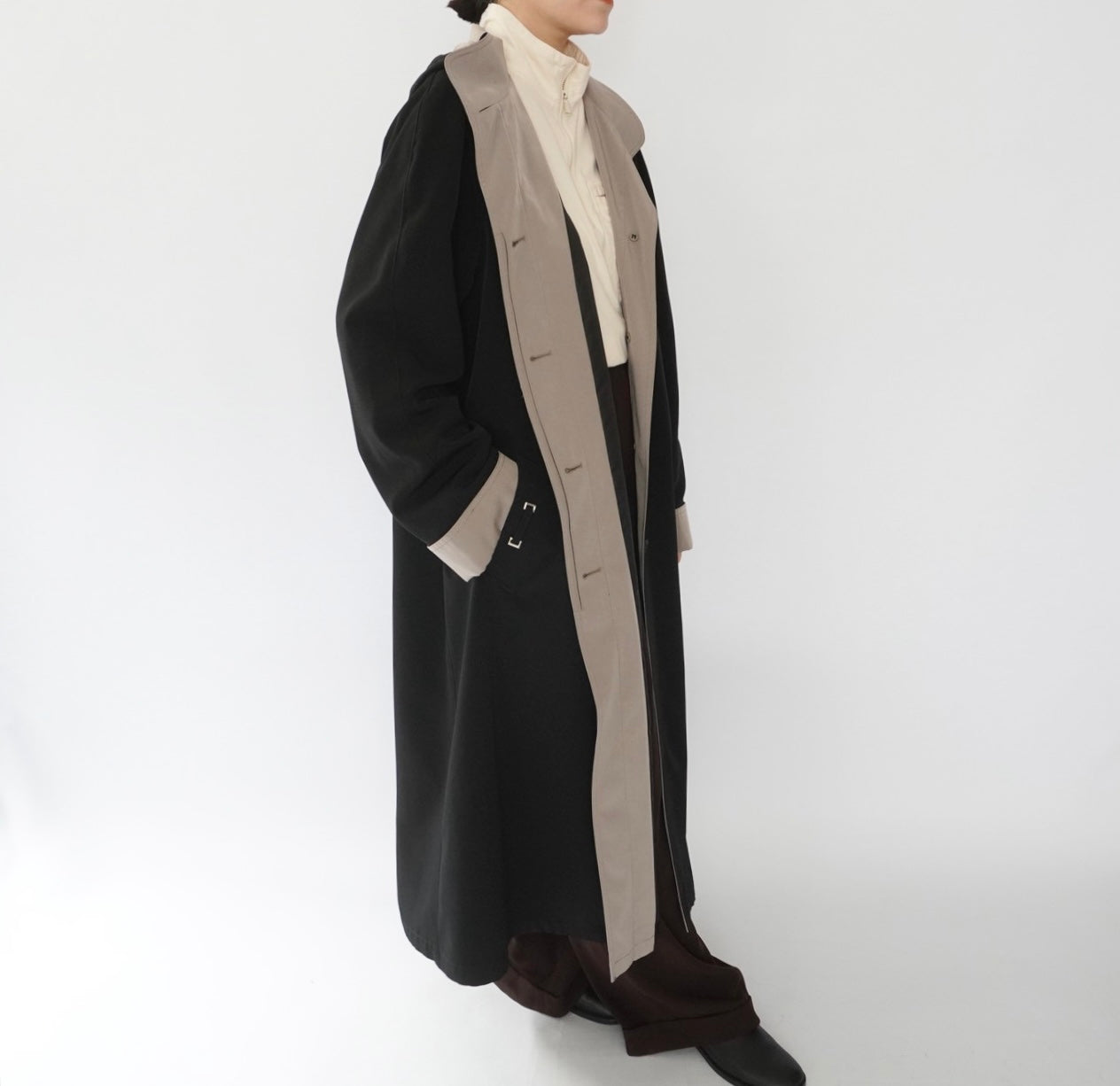 90s Black Light Coat