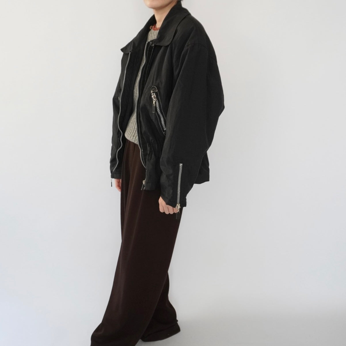 90s "Brandon Thomas" Black Design Jacket