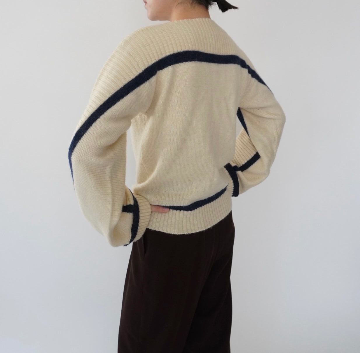 80s＂Rodier Paris" Design Knit