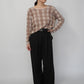 90s Plaid Top Made in USA
