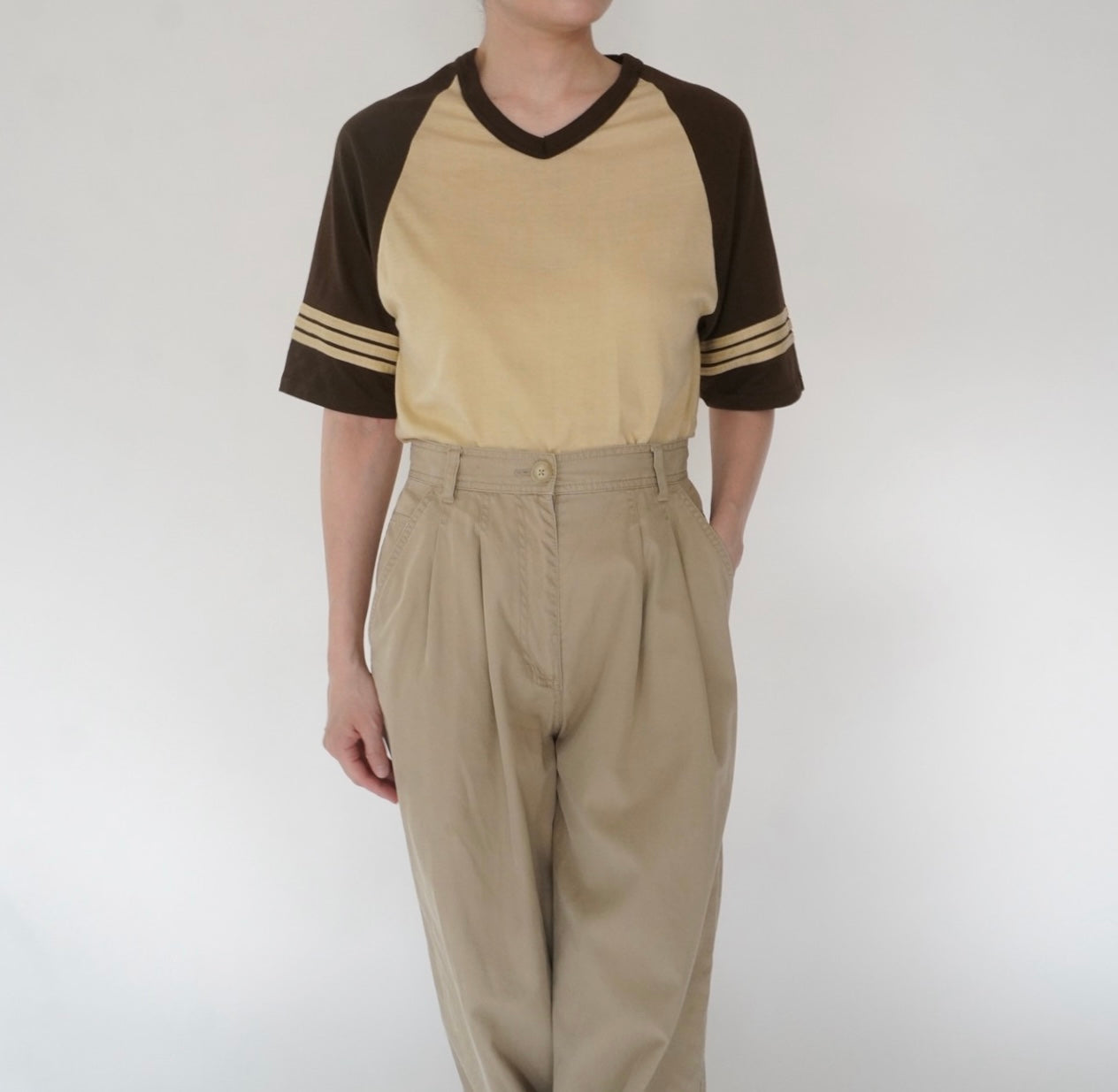 80s Two Tone T-shirt Made in USA
