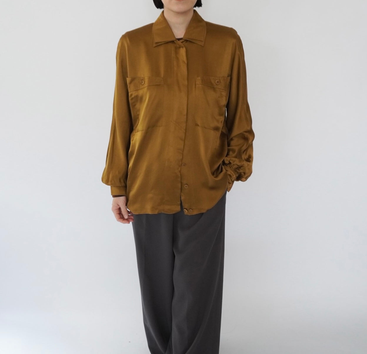 80s "ESCADA" Silk Shirt Made in Italy